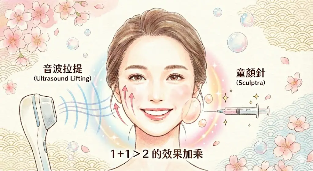 音波+童顏針複合治療